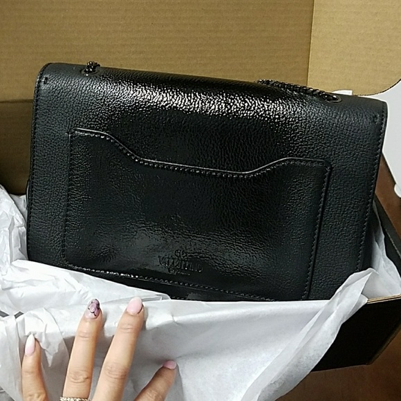 Sold*****Valentino demilune goat skin black ombre - Picture 2 of 8